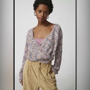 New Urban Outfitters‎ Stevie Gumdrop Wrap Knit Sweater Size Small